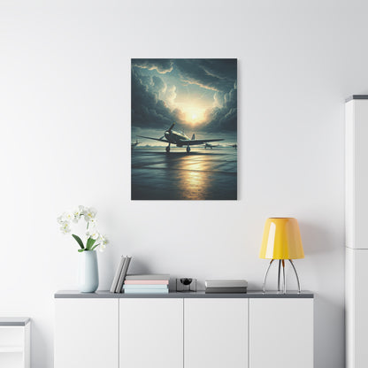 Storm Horizon Runway Flight Wall Art & Canvas Prints