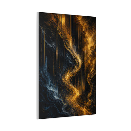 Liquid Gold Abstract Bar Atmosphere Wall Art & Canvas Print