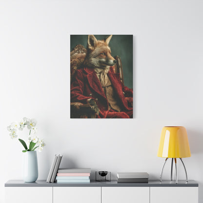 Gentleman Fox Victorian Portrait Wall Art & Canvas Print