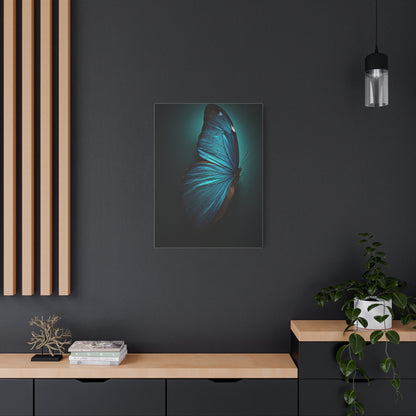 Blue Morpho Butterfly Side Profile Study Wall Art & Canvas Prints