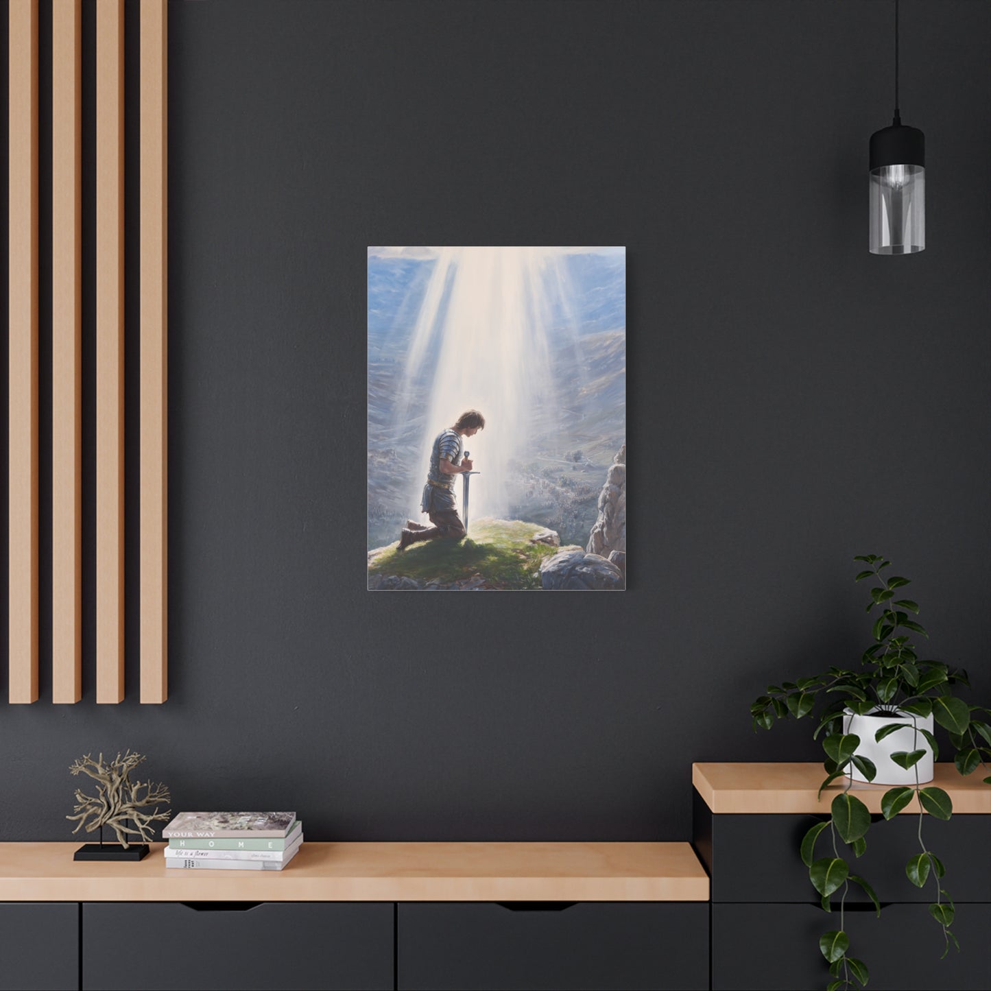King Arthur Claiming Excalibur Sacred Destiny Wall Art & Canvas Print