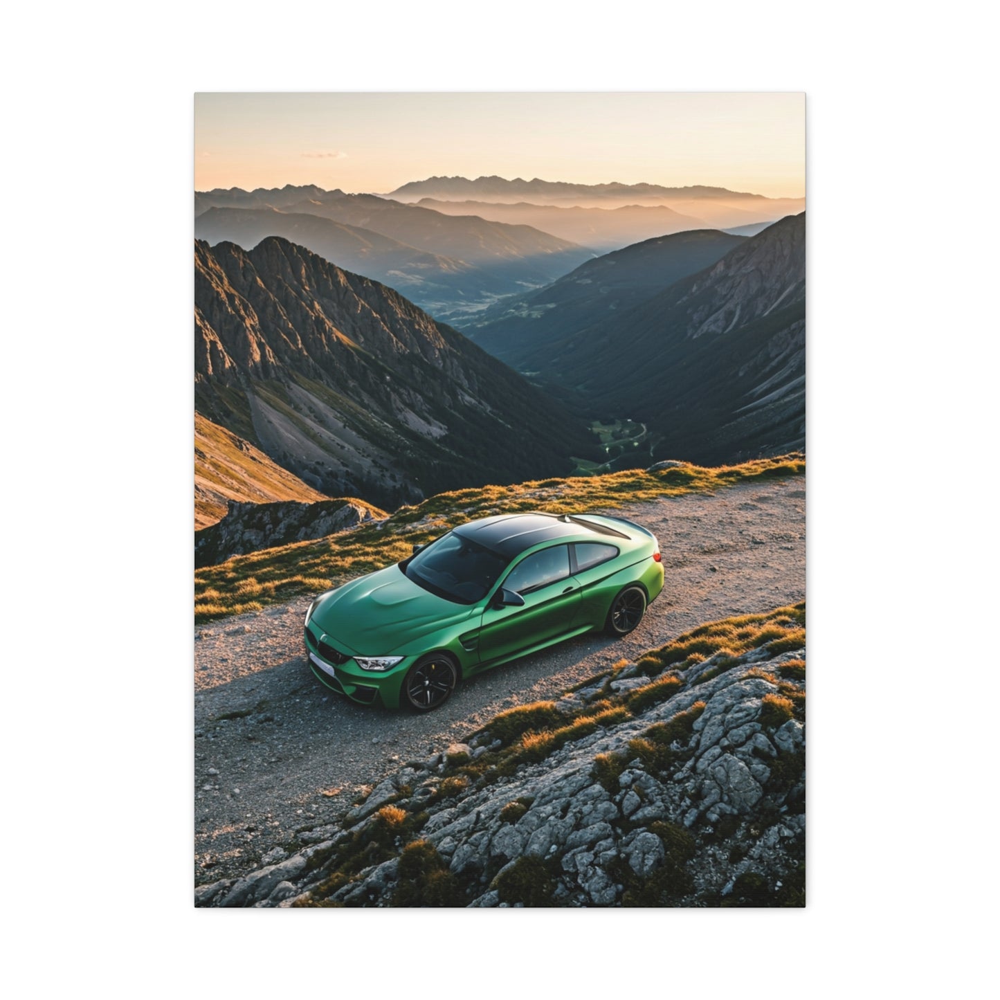 BMW M4 Hilltop Overlook Performance Wall Art & Canvas Prints