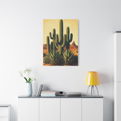 Southwestern Desert Cactus Garden Wall Art & Canvas Prints