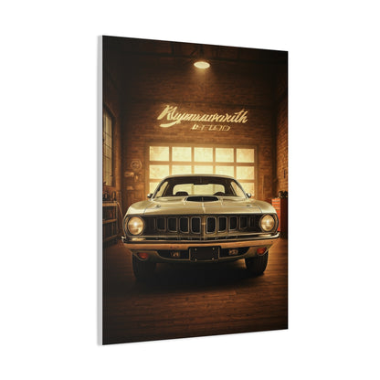Plymouth Barracuda Cuda Vintage Garage Wall Art & Canvas Prints
