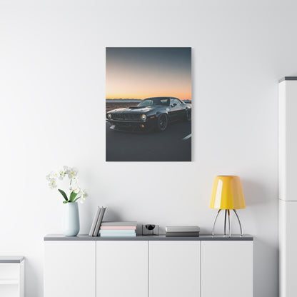 1970 Plymouth ’Cuda Shaker Hood Desert Charge Wall Art & Canvas Prints