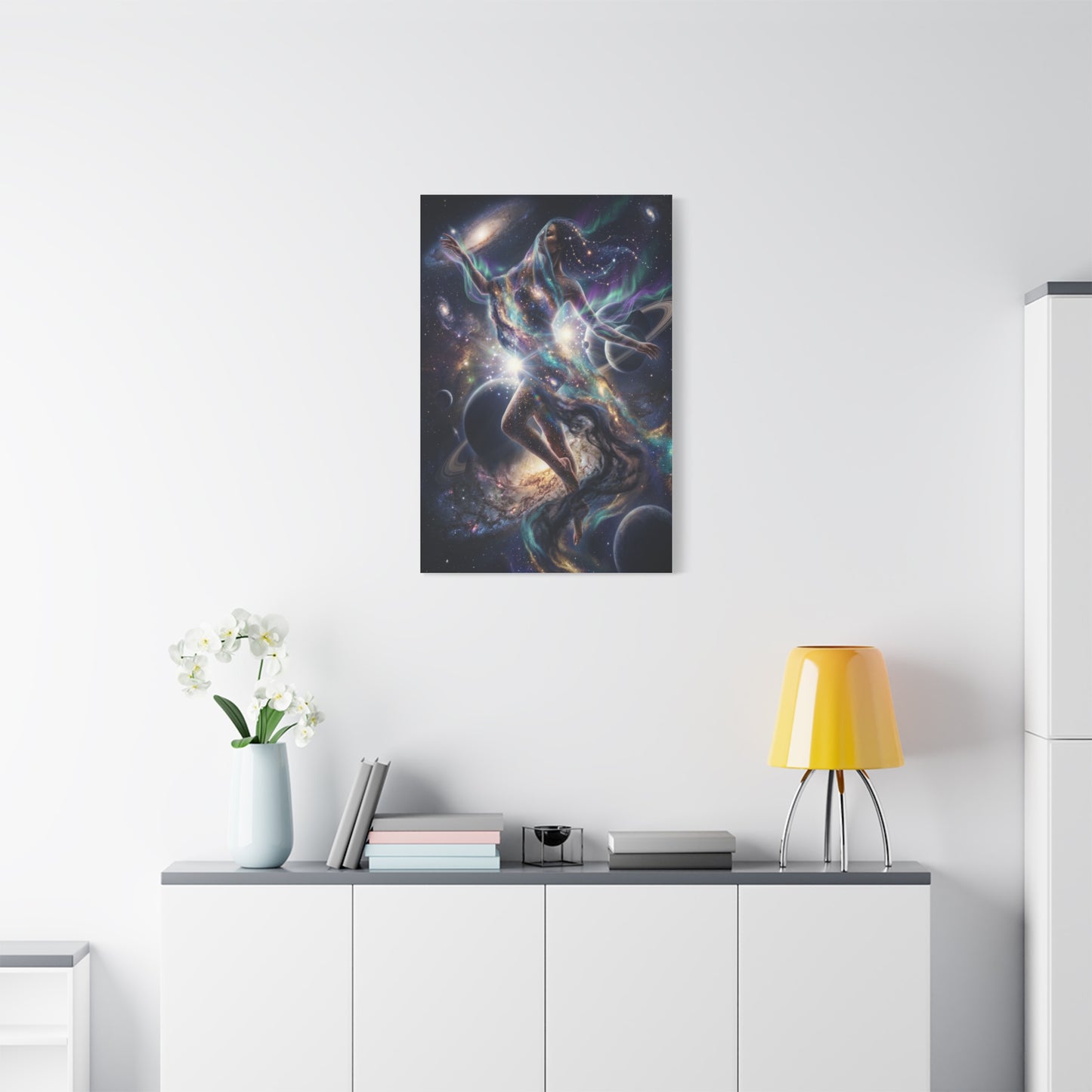 Celestial Cosmic Figure Wall Art & Canvas Print