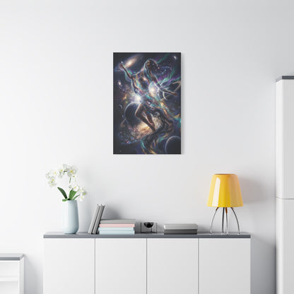 Celestial Cosmic Figure Wall Art & Canvas Print