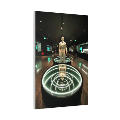 Cosmic Core Human Sculpture Wall Art & Canvas Print