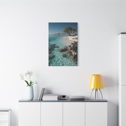 Tropical Driftwood Cove Wall Art & Canvas Print
