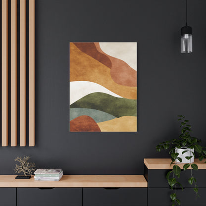 Earthy Organic Abstract Landscape Wall Art & Canvas Print
