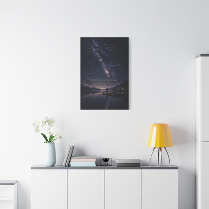 Written in the Stars Celestial Love Quote Wall Art & Canvas Print