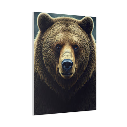 Vibrant Artistic Grizzly Portrait Wall Art & Canvas Prints