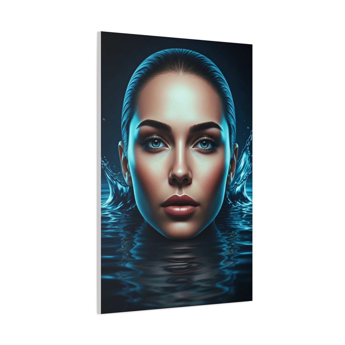Emerging Blue Reflection Portrait Wall Art & Canvas Prints