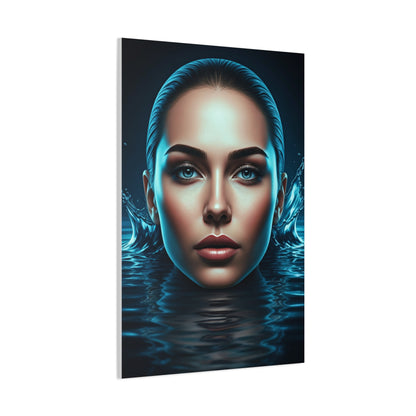 Emerging Blue Reflection Portrait Wall Art & Canvas Prints