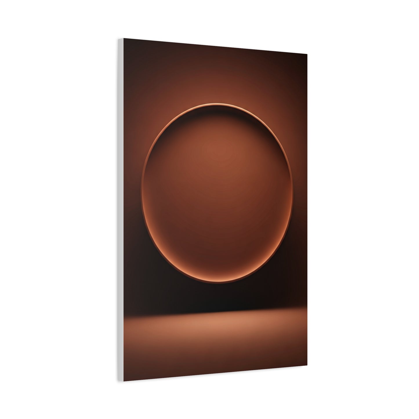Luminous Bronze Sphere Minimal Wall Art & Canvas Prints