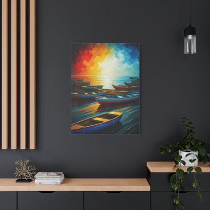 Radiant Harbor Reflections Wall Art & Canvas Print