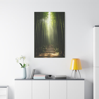 Bamboo Path of Tranquility Wall Art & Canvas Prints