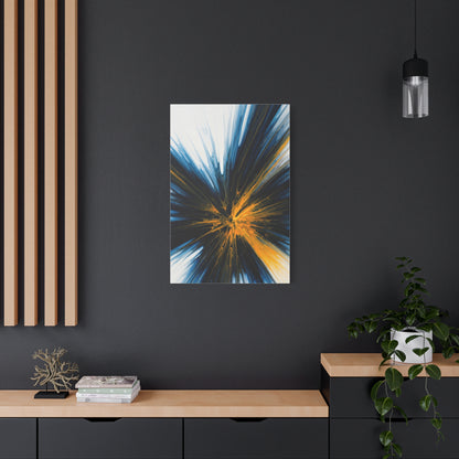 Blue and Gold Radiating Abstract Wall Art & Canvas Prints