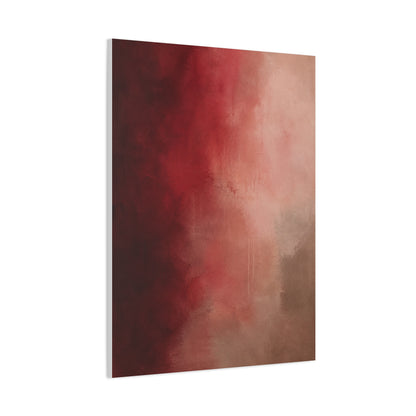 Burgundy Blush Color Field Abstraction Wall Art & Canvas Print