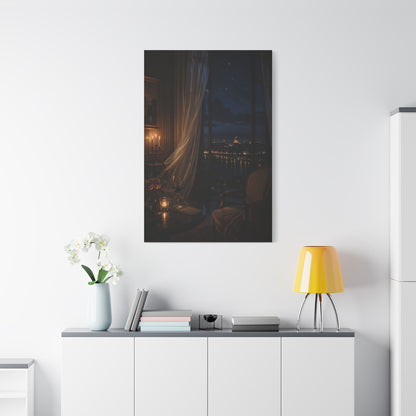 Candlelit Paris Night Romance Wall Art & Canvas Print