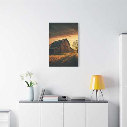 Rustic Barn Along the Country Path Wall Art & Canvas Prints