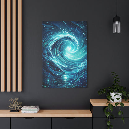 Tidal Force Abstract Ocean Wall Art & Canvas Print
