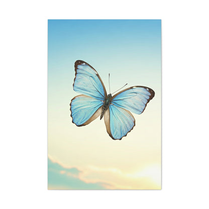Blue Sky Butterfly Serenity Wall Art & Canvas Prints