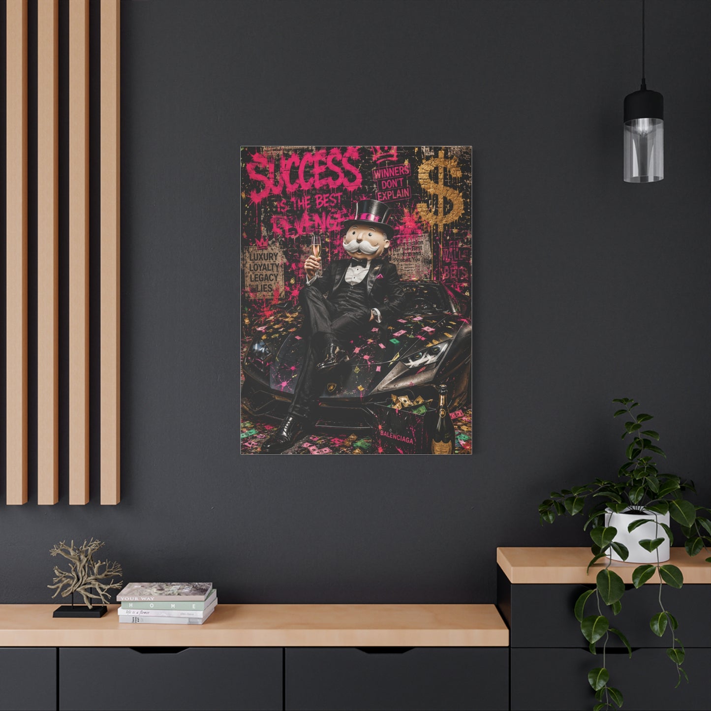 Luxury Street Pop Billionaire Rebel Street Wall Art & Canvas Print