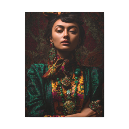 Cultural Jewel Tone Portrait Wall Art & Canvas Print
