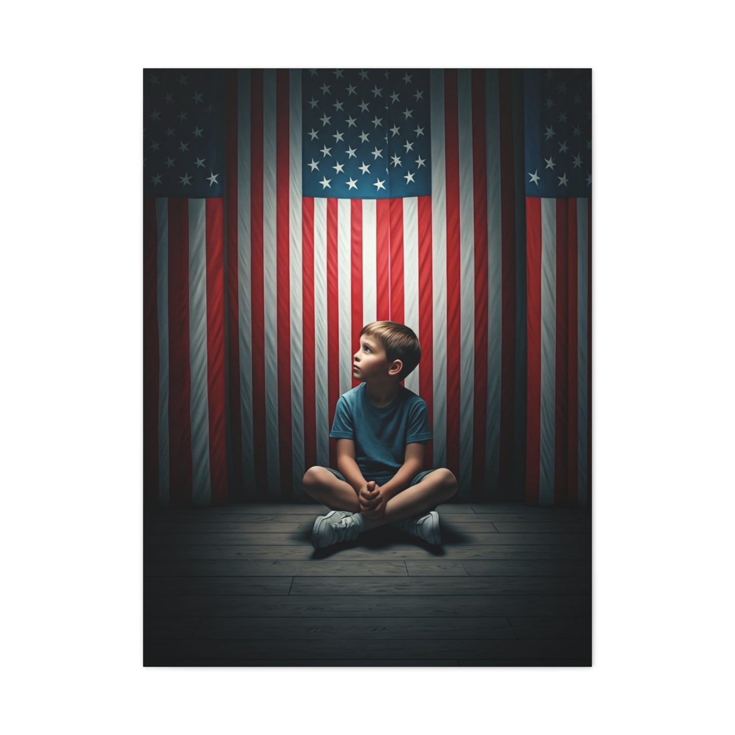 Quiet Sacrifice Beneath the Stars and Stripes Wall Art & Canvas Prints