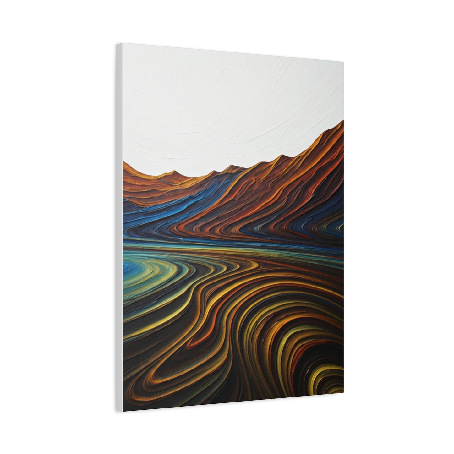 Layered Terrain Flow Abstract Wall Art & Canvas Prints