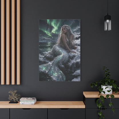 Arctic Aurora Mermaid Fantasy Wall Art & Canvas Print