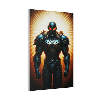 Radiant Cyber Warrior Wall Art & Canvas Print