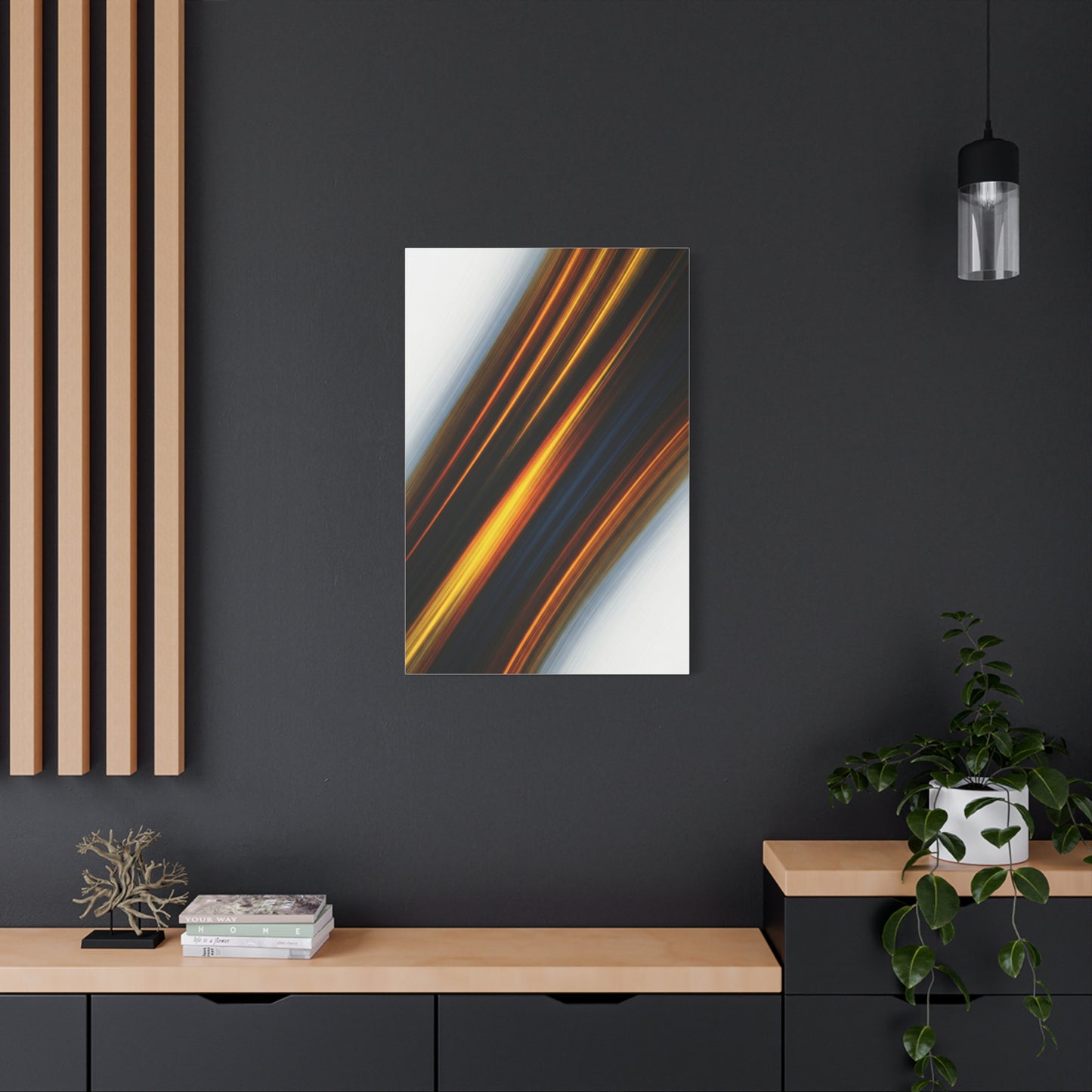 Golden Velocity Stream Wall Art & Canvas Prints