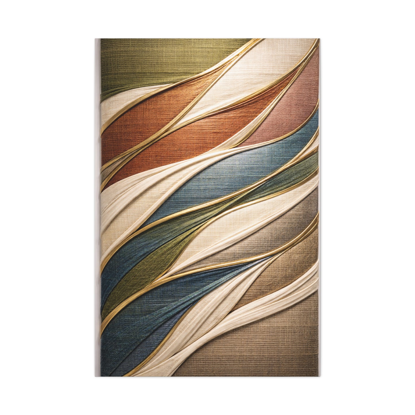 Dimensional Wrapped Textile Bands Wall Art & Canvas Print