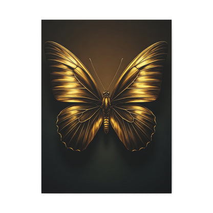 Golden Monarch Style Butterfly Elegance Wall Art & Canvas Prints