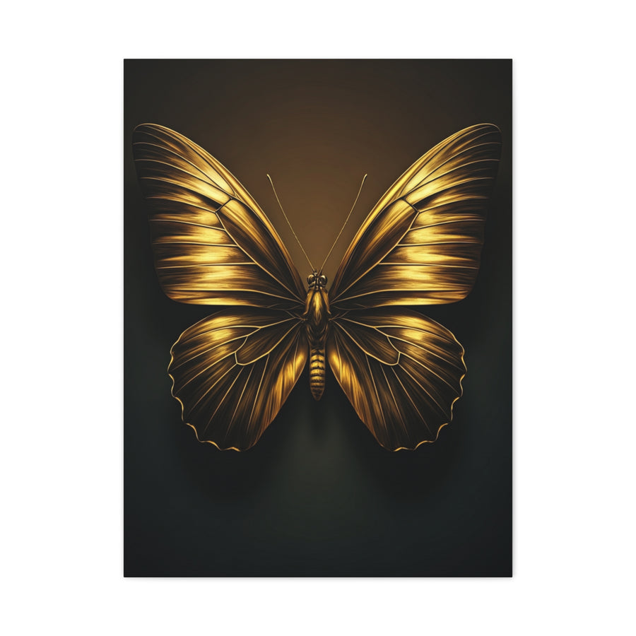 Golden Monarch Style Butterfly Elegance Wall Art & Canvas Prints