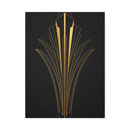 Art Deco Crown Radiance Wall Art & Canvas Prints