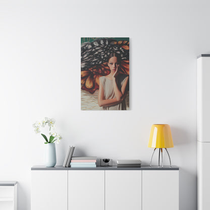 Abstract Butterfly Portrait Contemporary Wall Art & Canvas Print