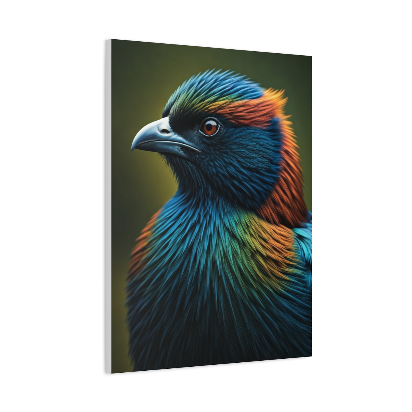Vibrant Jewel-Toned Bird Portrait Wall Art & Canvas Prints