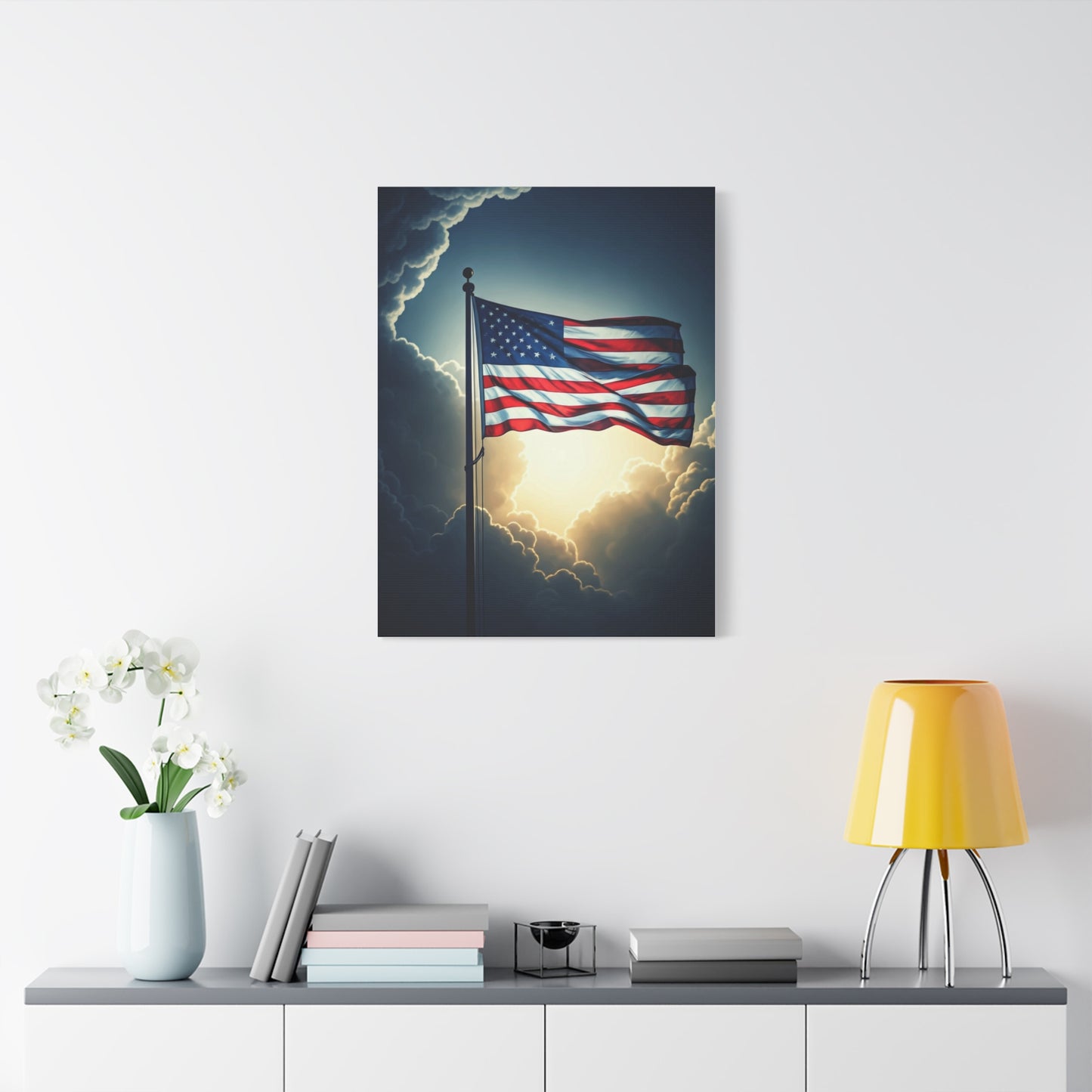 Stormlight American Flag Glory Wall Art & Canvas Prints