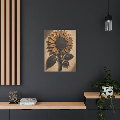 Rustic Iron Sunflower Wall Sculpture Wall Art & Canvas Print