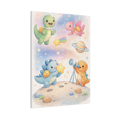 Cosmic Dinosaur Adventure Wall Art & Canvas Print