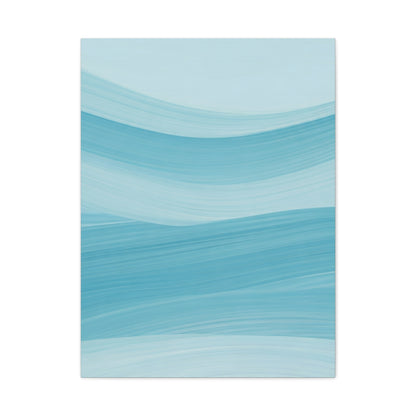 Serene Blue Wave Flow Wall Art & Canvas Prints