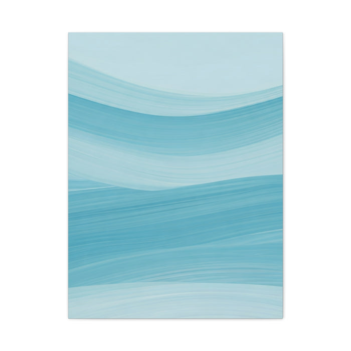 Serene Blue Wave Flow Wall Art & Canvas Prints
