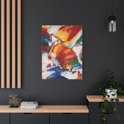 Bold Multicolor Abstract Brushstroke Wall Art & Canvas Print