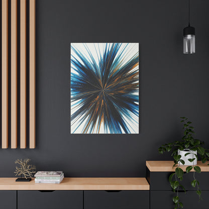 Deep Blue Starburst Abstract Wall Art & Canvas Prints