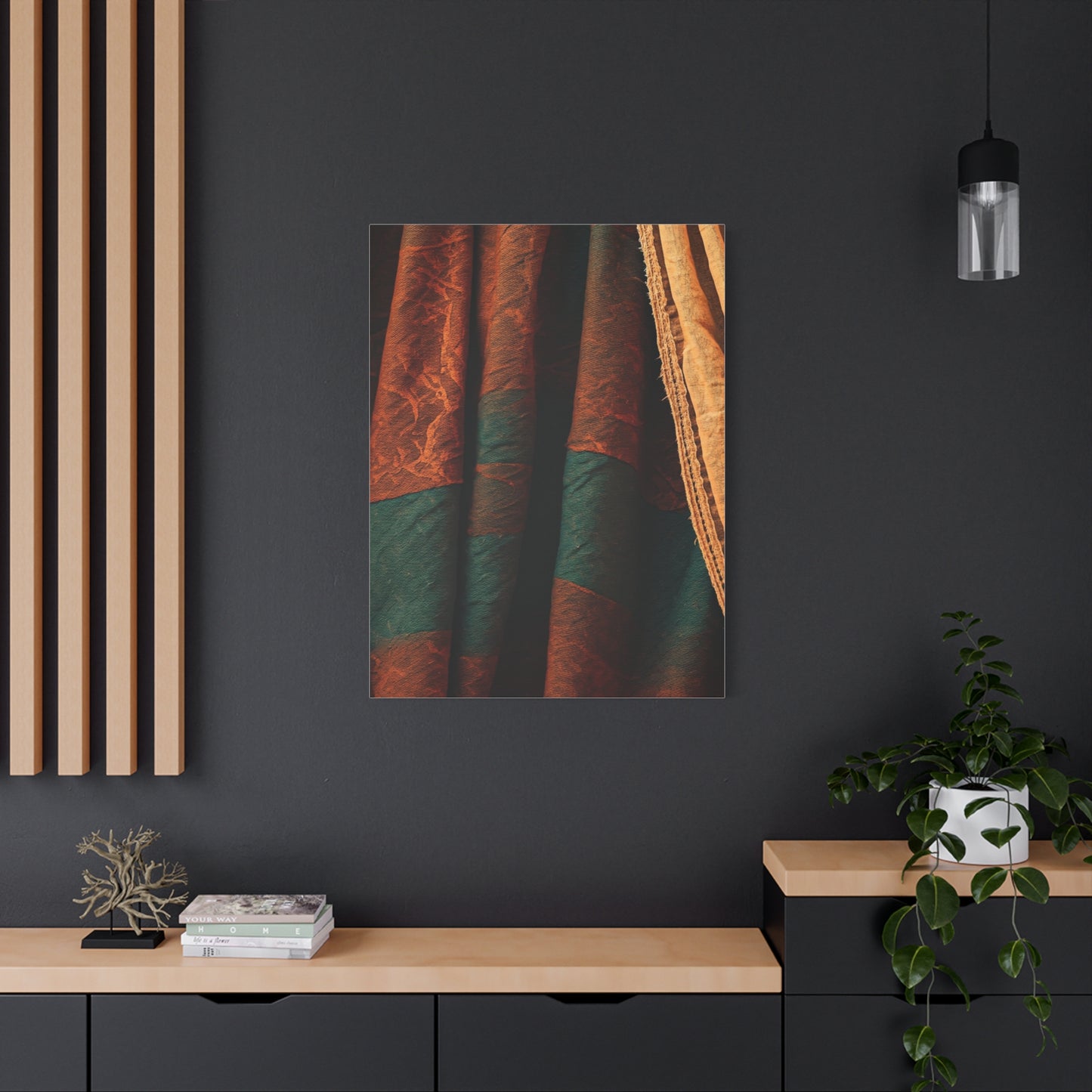 Earth-Toned Textile Layers Wall Art & Canvas Prints