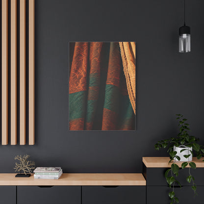 Earth-Toned Textile Layers Wall Art & Canvas Prints