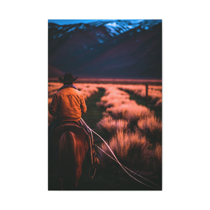 Valley Trail Rider Wall Art & Canvas Print